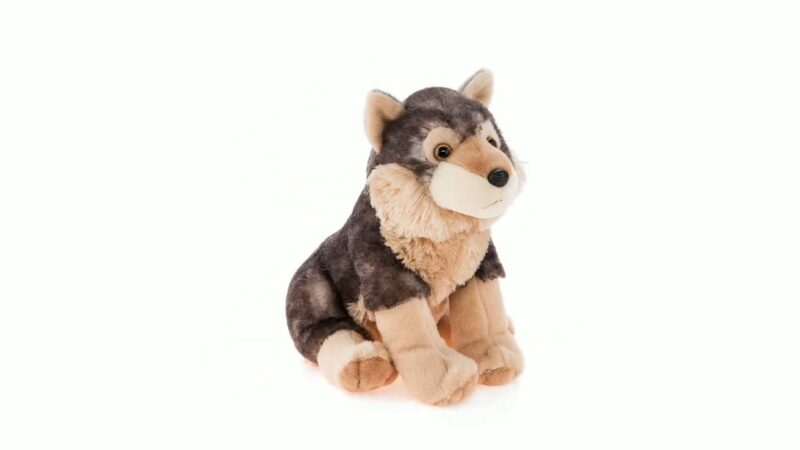 loup en peluche